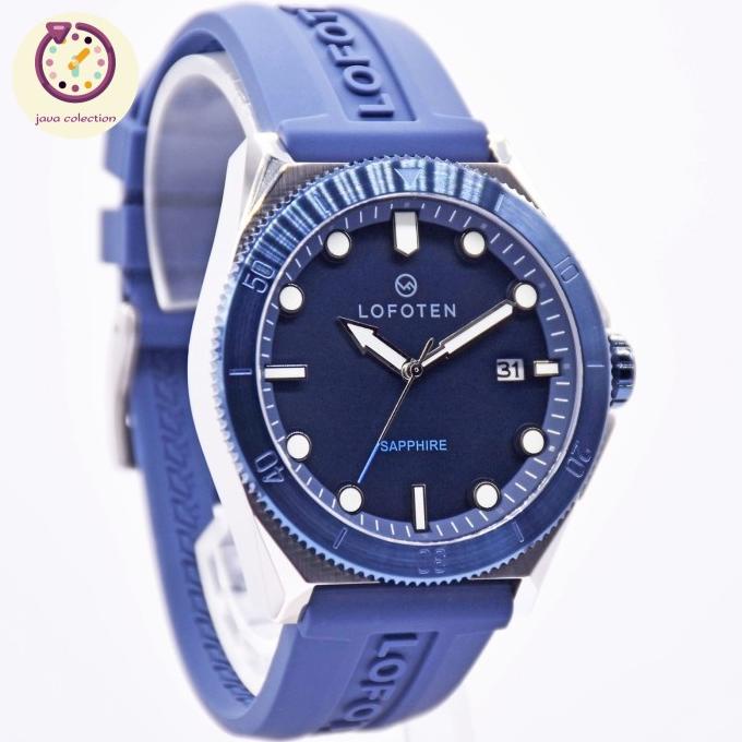 Jam Tangan Pria Lofoten 6527 Analog Tali Rubber Original