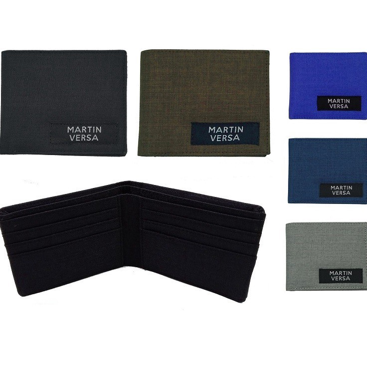 Paling Laris Martin Versa Dompet Lipat Kanvas Pria - Mens Slim Bifold Wallet WL15