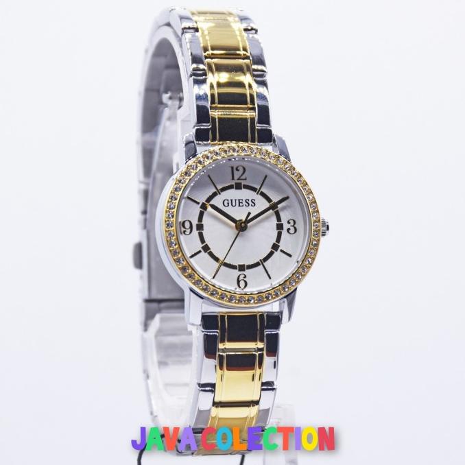 Jam Tangan Wanita Guess GW0468L4 Silver Gold Original