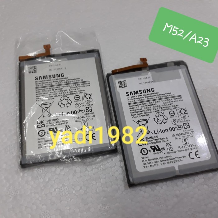 Batre baterry samsung galaxy M52/A23 EB-BM526ABS original copotan