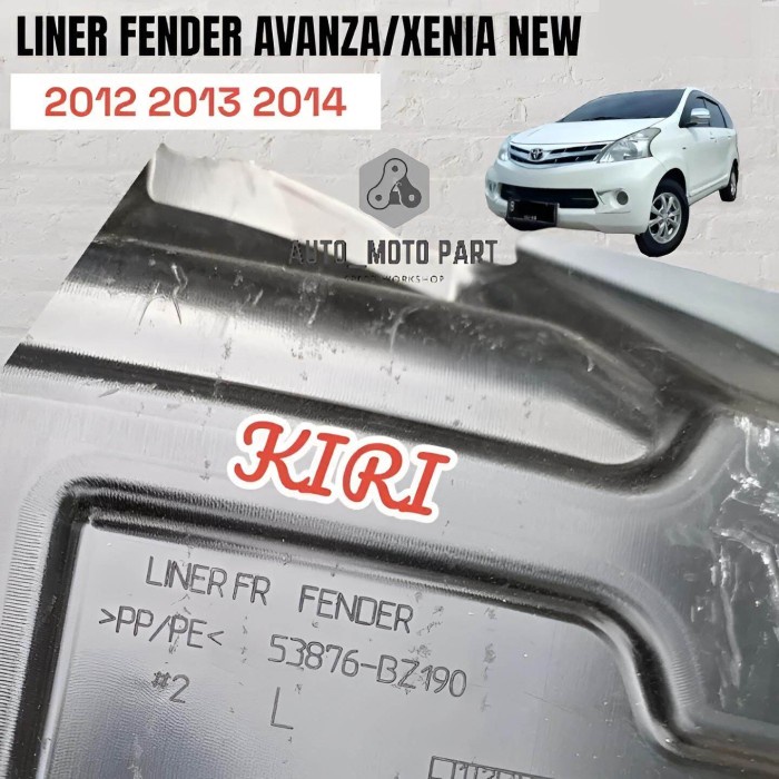 liner fender depan avanza xenia new 2012 2013 2014 kanan kiri original