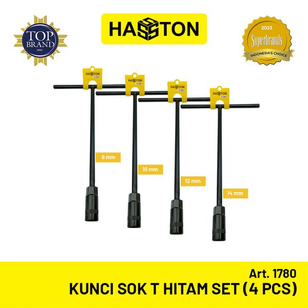 DISKON Kunci Sok T set Hasston - Paket Kunci Sok T 8 10 12 14 - Sok T Set Hasston Prohex