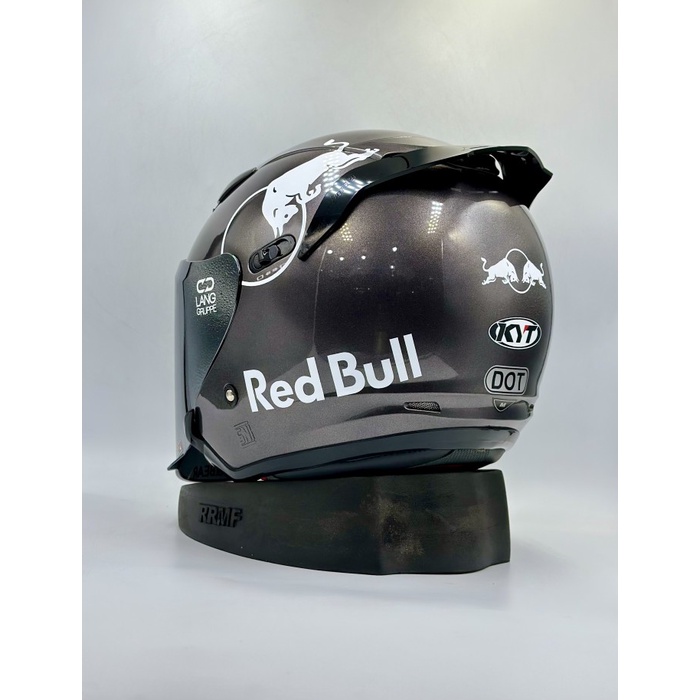 HELM KYT DJ MAXI SOLID GUNMETAL - KYT DJ MAXI REDBULL - KYT HALF FACE