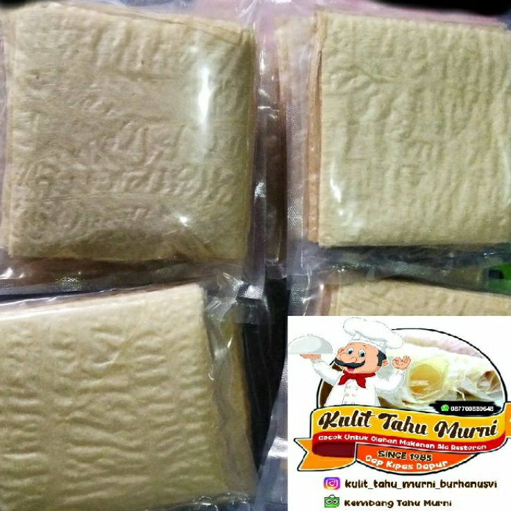

Buruan Beli ISI 50 KULIT TAHU ukuran 10×10 HALAL MUI Super Promo
