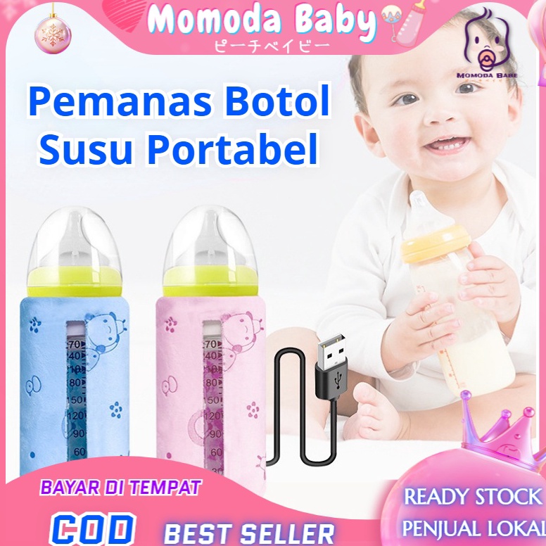 Terdepan MOMO Penghangat Asi Botol Susu Bayi Warmer Pemanas Botol Susu Portable Dengan USB Untuk Out