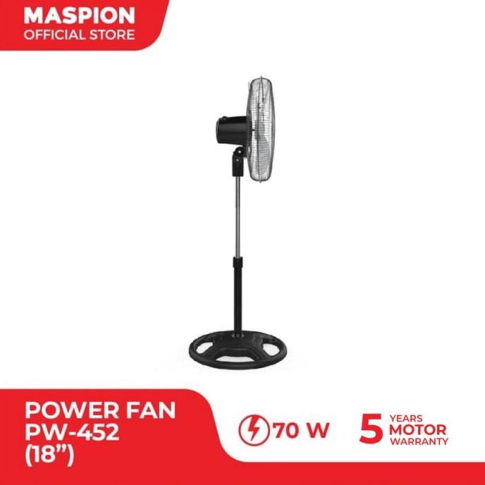 Stand Power Fan Maspion Pw452 / Kipas Angin Maspion Pw 452 Ok