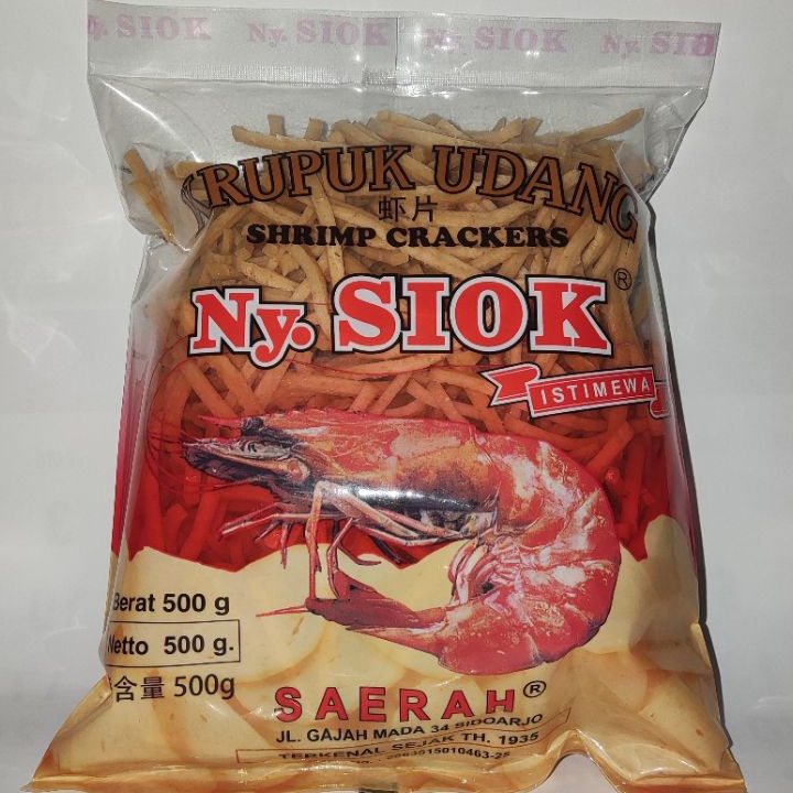 

NRXZ0037 Terlaku.../ Krupuk Udang Stick Ny Siok 500 Gram Krupuk Nyonya Siok