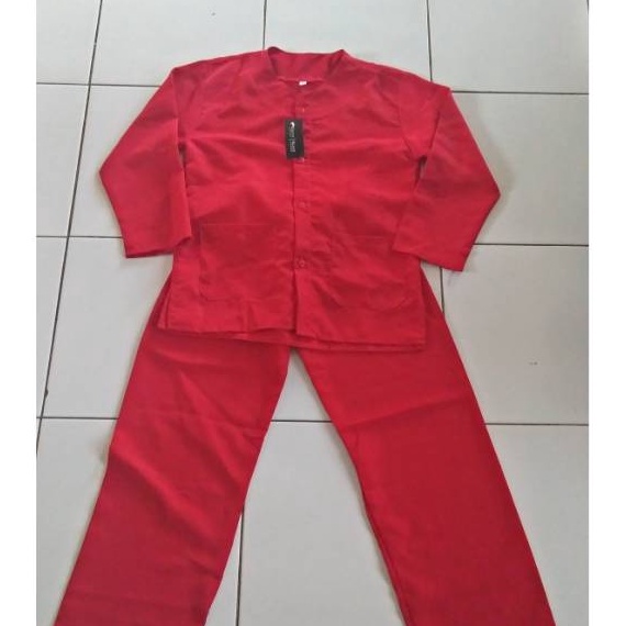 LTPT9250 Terbaru 3.3 Baju pangsi/kampret merah anak sd/paud no 3-15