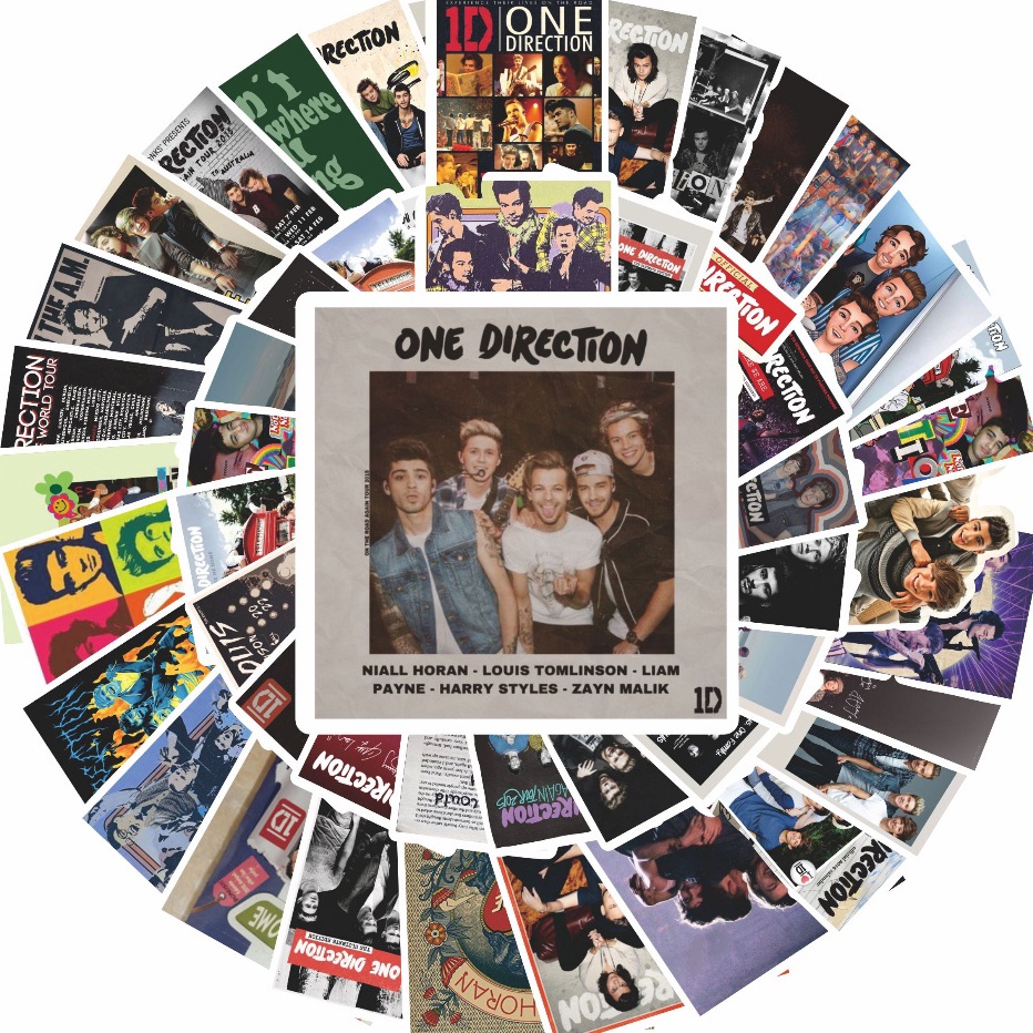 

BSZK7528 Dijamin Ori 100 Pcs Stiker Motif One Direction Anti Air Untuk Dekorasi Notebook Sepeda Skateboard Handphone DIY