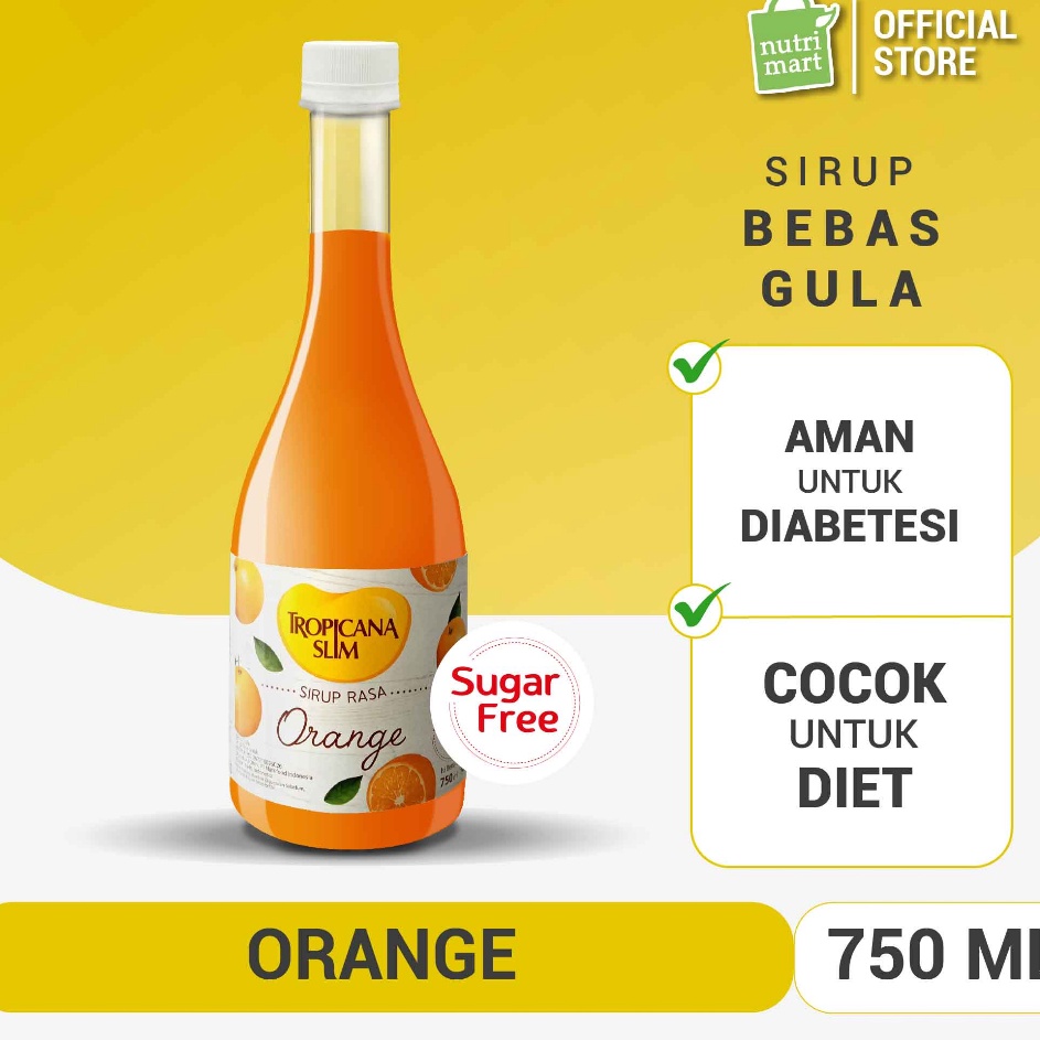 

Kirim Langsung Tropicana Slim Syrup Orange 750ml - Sirup Jeruk Bebas Gula