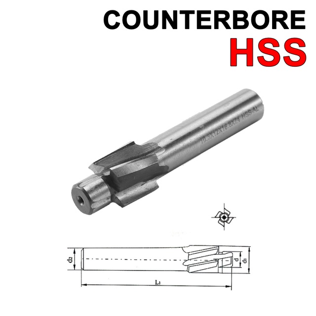 Counterbore M8 HSS Counter Bor Step 8.2 Conter Kepala Baut M 8