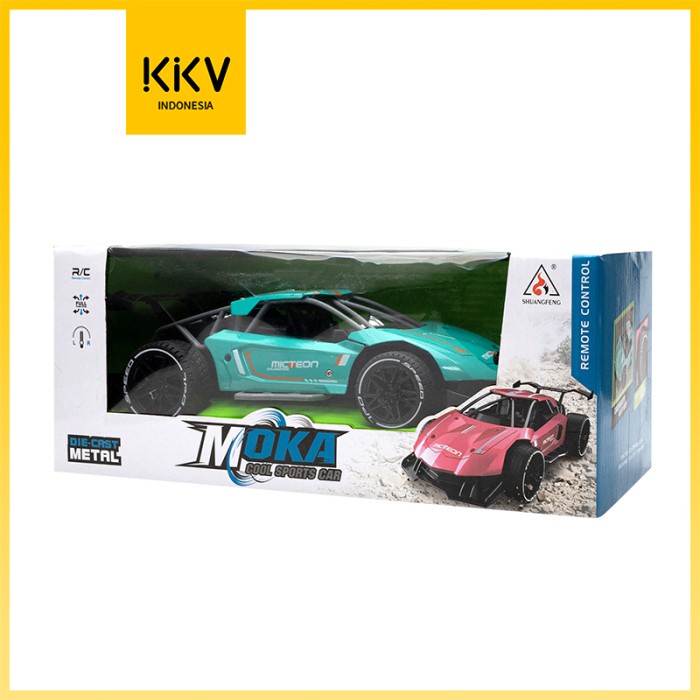 KKV Diecast / Mainan Pajangan Mobil Shuangfeng 1:16 Green Sport Car