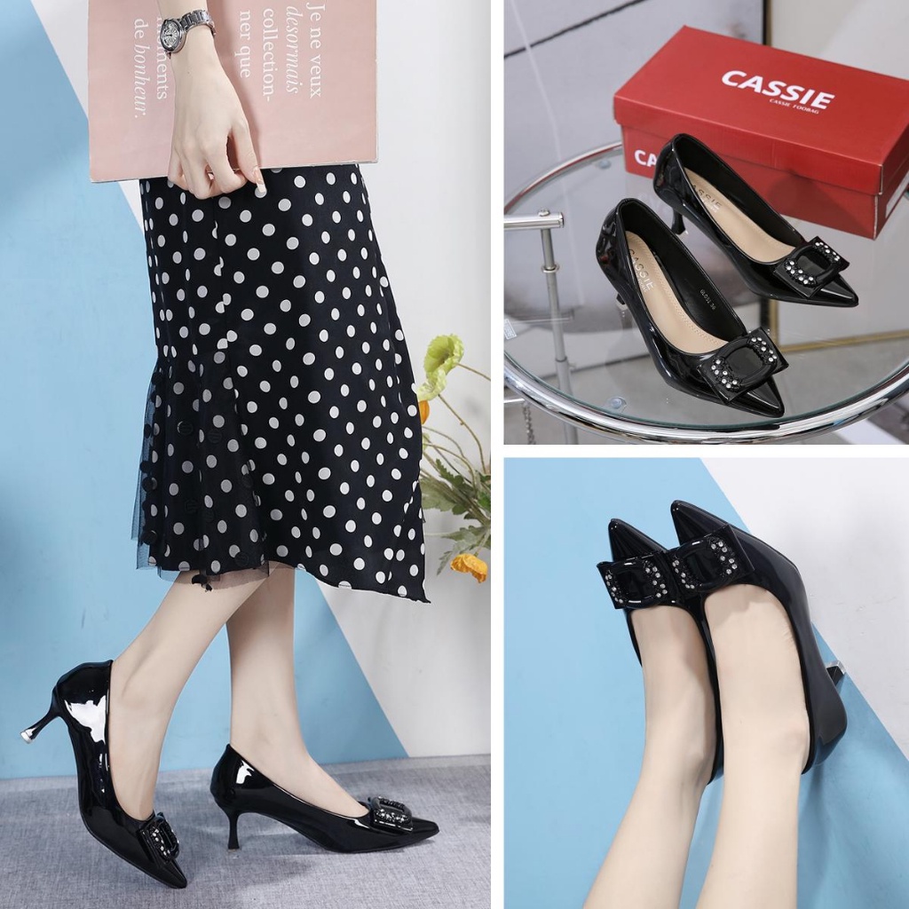 Cassie High Heels Wanita Sepatu Heels Wanita ( Glosi ) Heels Kerja Wanita Sepatu Kerja Wanita Hak