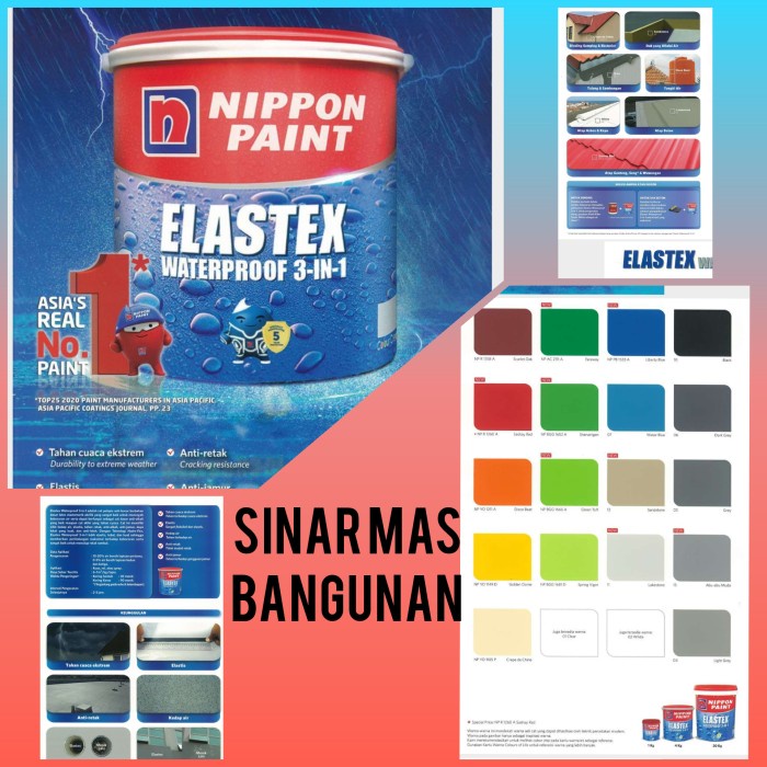 Promo Cat Elastex Waterproofing,Pelapis Anti Bocor 5Kg