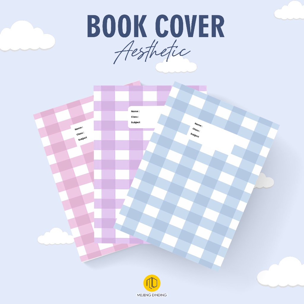 

Sampul Buku Aesthetic Isi 10 Pcs / Sampul Buku Motif Kotak Kotak / Sampul Buku Book Cover A5/B5 /