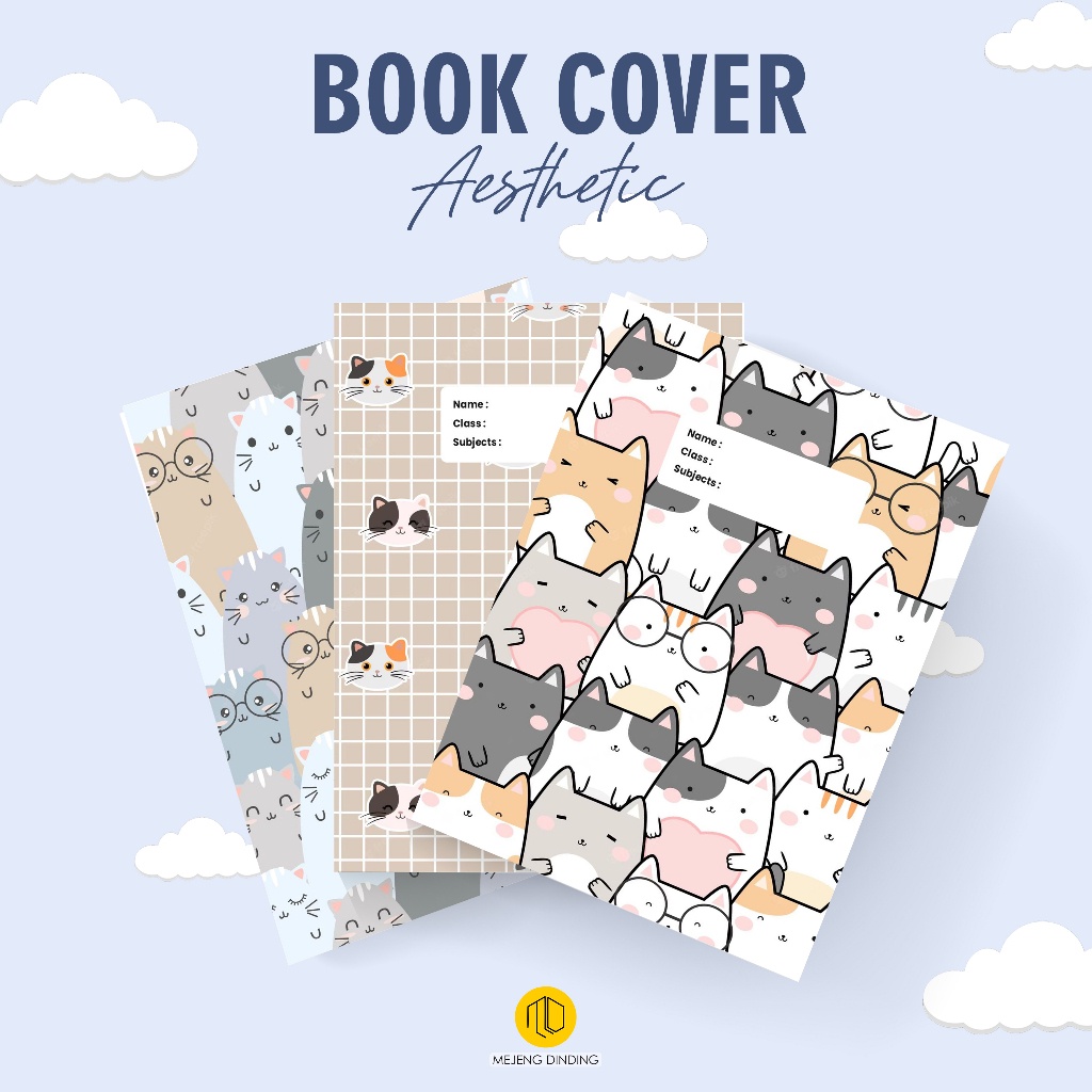 

Sampul Buku Aesthetic Isi 10 Pcs / Sampul Buku Motif Kucing Cat Lovers / Sampul Buku Book Cover