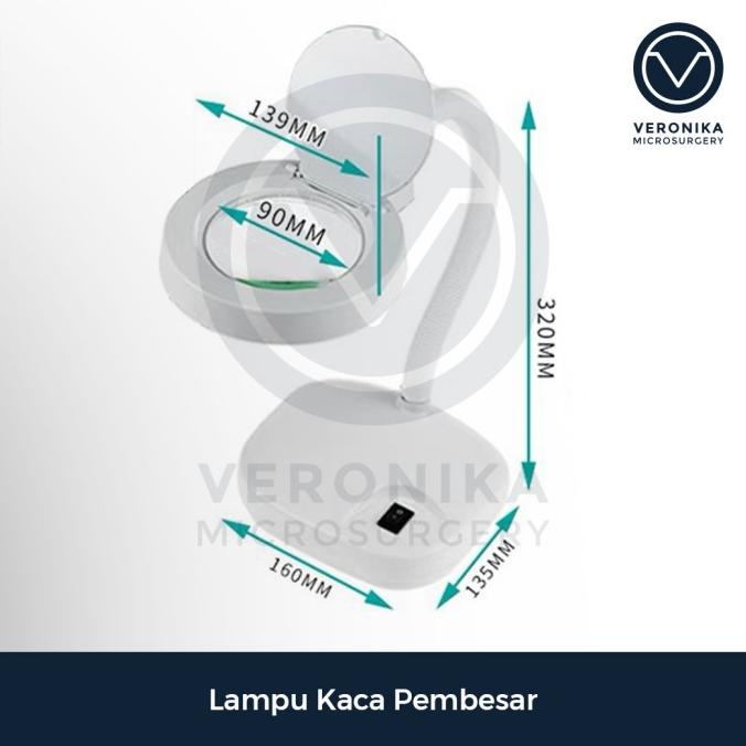 

Terlaris Lampu Kaca Pembesar Magnifier With Led Lamp For Microsurgery Training Stok Terbatas