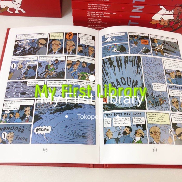 

NEW tintin box set buku tintin komik