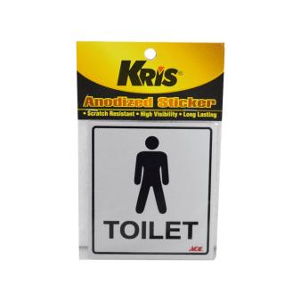 

KRIS STIKER TOILET PRIA STICKER SIGN LABEL ANODIZED 20JVLZ3 limited stock