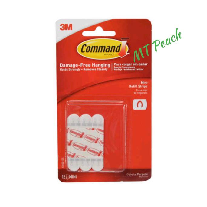 

3M COMMAND STRIP ISI ULANG MINI DECORATING CLIP REFILL STRIPS COMMAND 20JVLZ3 perkakas