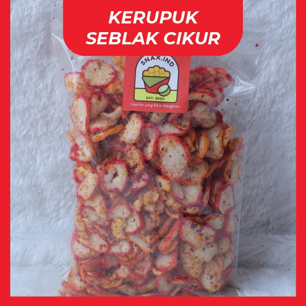 

Kerupuk Seblak Pedas Cikur 100 250 gram | Cemilan Snack Kiloan