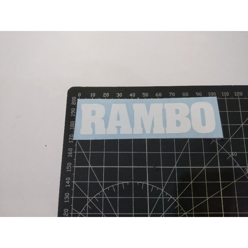 

cutting stiker rambo