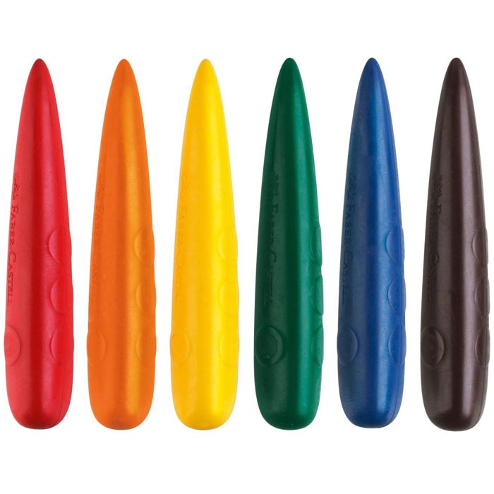 

Easy Grip Finger Crayons, Pa Of 6 Faber Castell Krayon Jumbo Anak