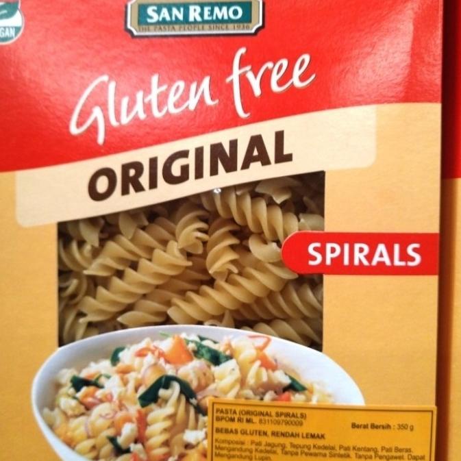 

+%+%+%] san remo gluten free pasta 350gr spiral