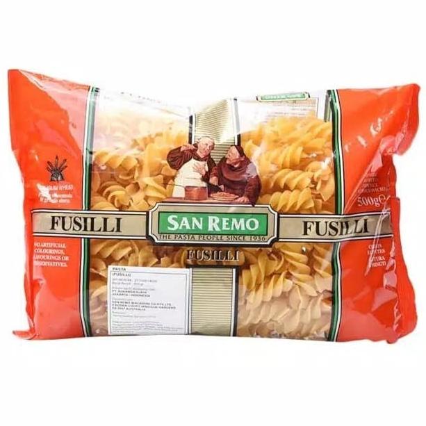 

paling diminati] San Remo Pasta Fussili 500gr