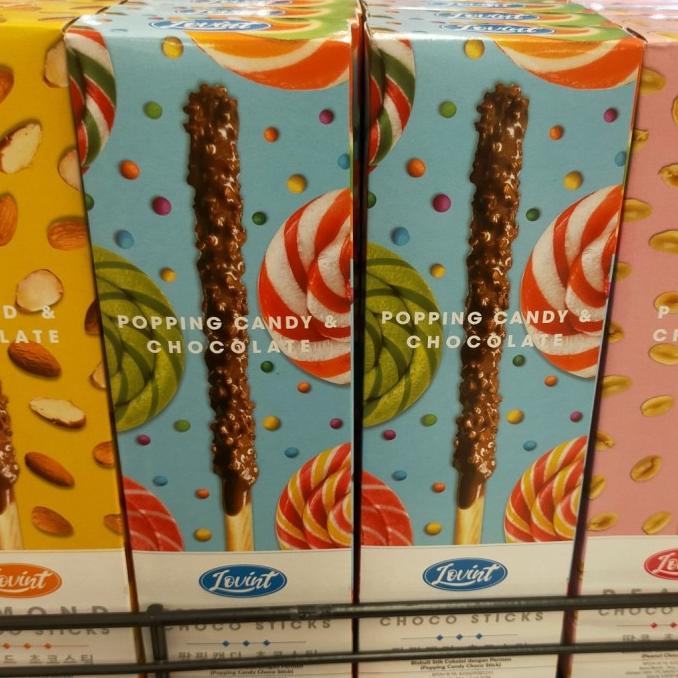

><><><] lovint popping candy chocolate stick 3x18gr Biscuit biskuit Snack