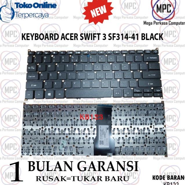Keyboard Laptop Acer Swift 3 Sf314-41 Black