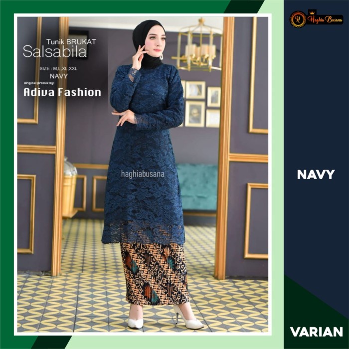 set Tunik brukat/tunik modern/Tunik wisuda dan pesta/setelan kebaya