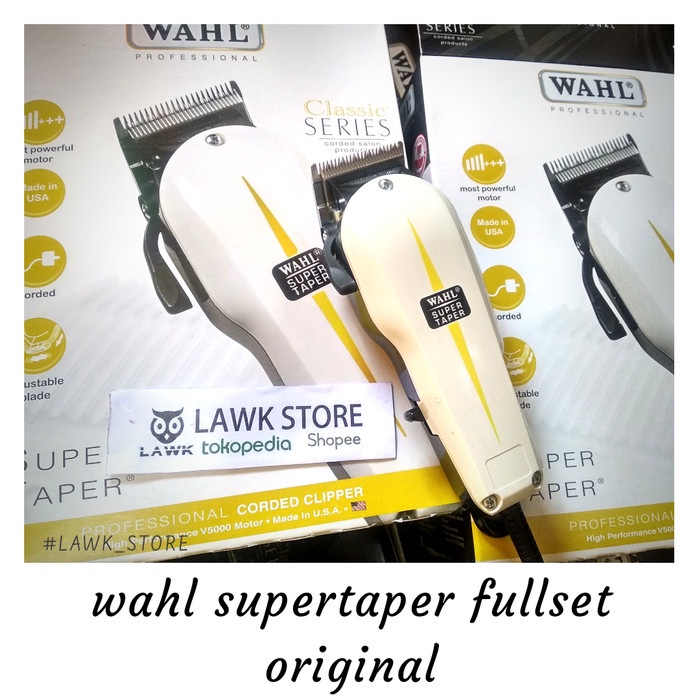wahl supertaper 100% original usa mesin potong rambut wahl usa