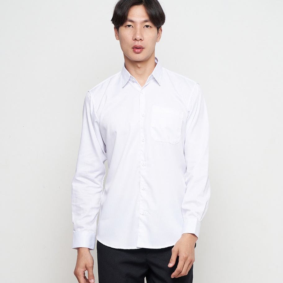 Terlaris Today Parayu - Kemeja Putih Pria Basic Formal Untuk Jas Blazer Kantoran grosir