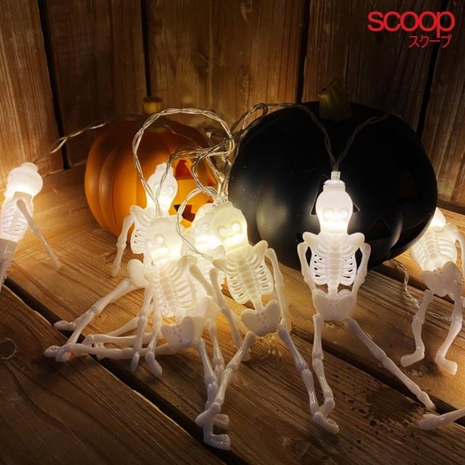 

Big Sale Scoop Lampu Dekorasi Halloween Led Skull Tengkorak 2 Meter 64330501 Original