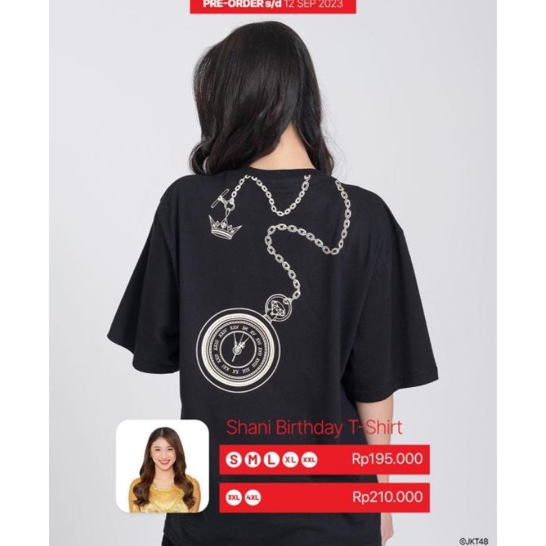 BIM749 KAOS JKT48 BIRTHDAY T-SHIRT SHANI INDIRA 2023 SALE