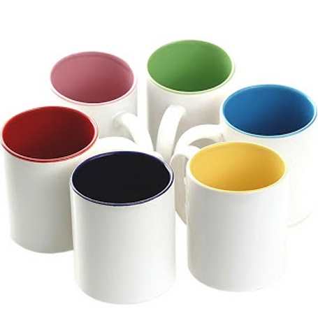 Terbaru Mug polos warna coating siap cetak ( import )