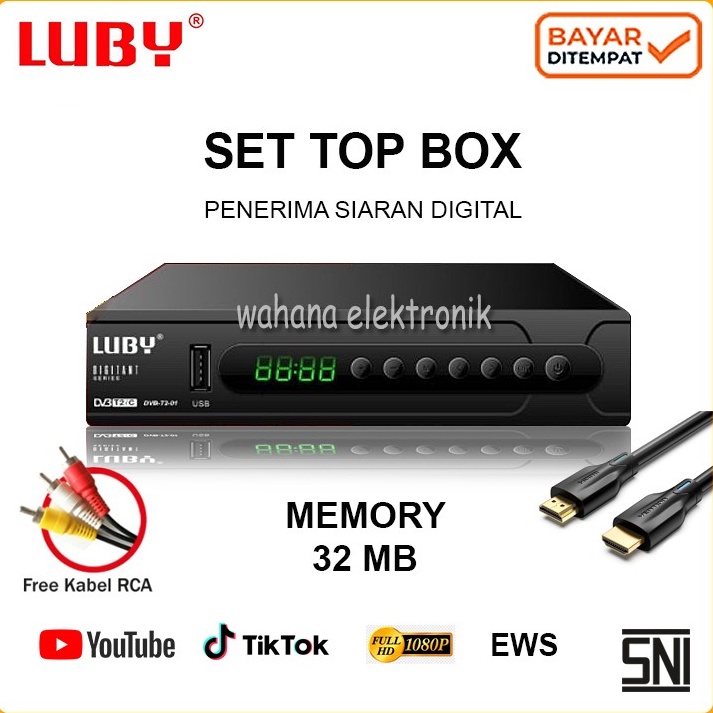 ✫Nkc UNTUK TV LCD LED - STB SET TOP BOX LUBY 01 - ORIGINAL g Premium ▼.