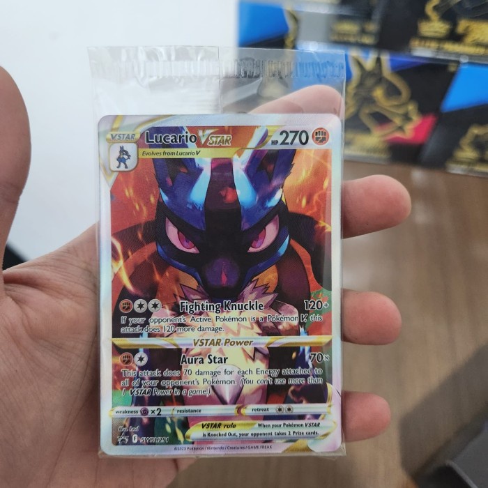 Kartu Pokemon English - Crown Zenith - Promo Lucario Vstar