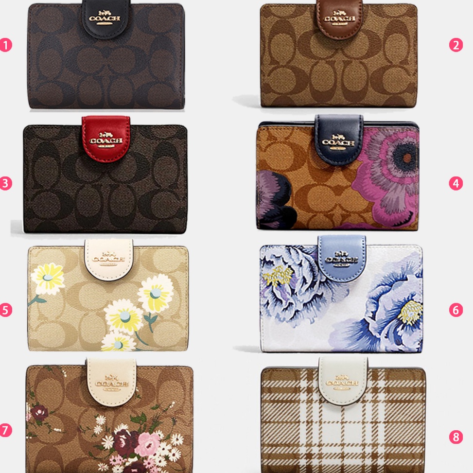 MENARIK (instant) 0082 3452 6390 3773 3375 3452 6011 COACH New Style MEDIUM CORNER ZIP WALLET IN SIG