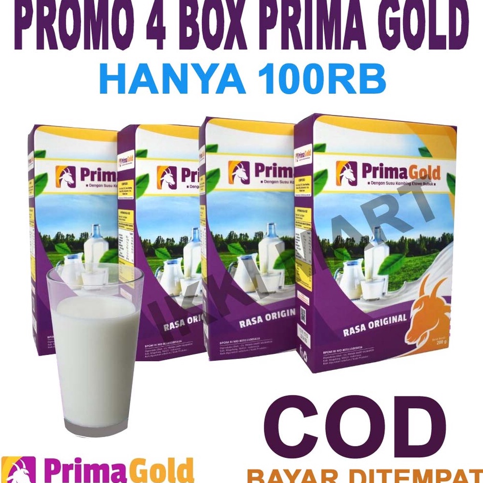 

Harga Termurah 4 BOX SUSU KAMBING ETAWA PRIMAGOLD SUSU PRIMA GOLD BUBUK