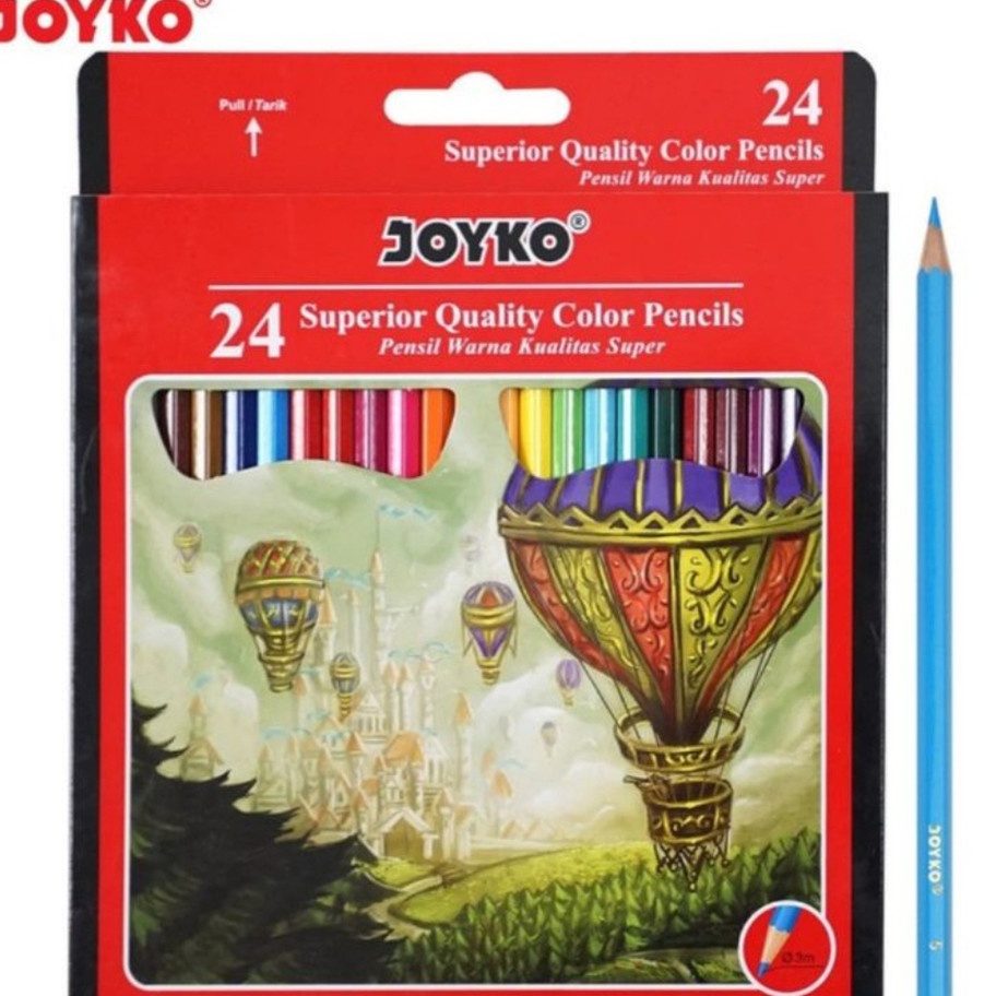 

➮➟✤ Pensil Warna Joyko 24 Panjang Baru