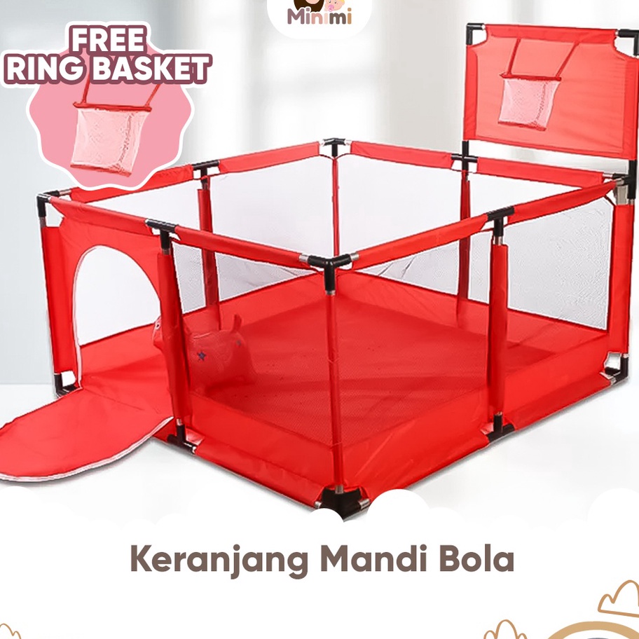 ➲➛☆ Minimi Kolam Mandi Bola Keranjang Pagar Mandi Bola Anak Grosir