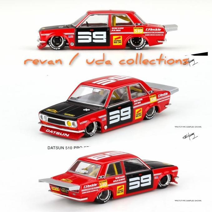 Mini GT MiniGT x Kaido House Datsun 510 Pro Street SK510 Red