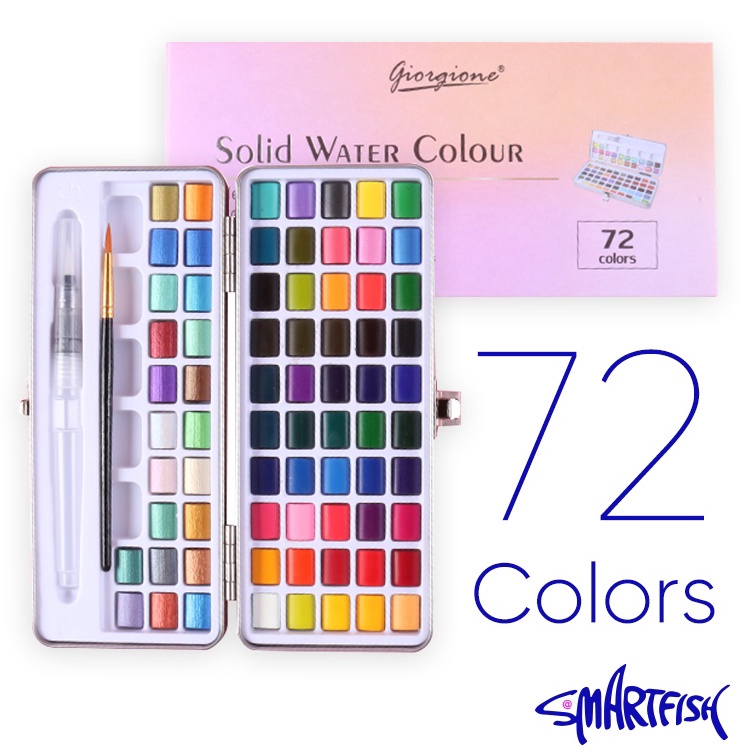 

Stock Banyak Smartfish Watercolor Paints 72 Warna Super Promo