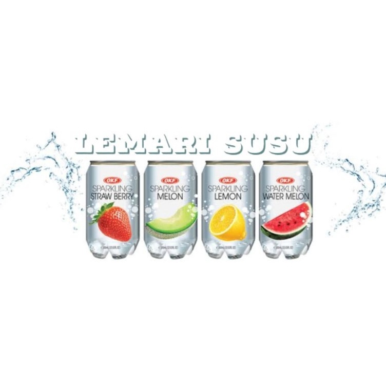 

➚➹✲ OKF sparking water/okf sparking melon/okf sparkling strawberry/okf sparkling muscat/okf sparkling lemon/OKF soft drink Readystock