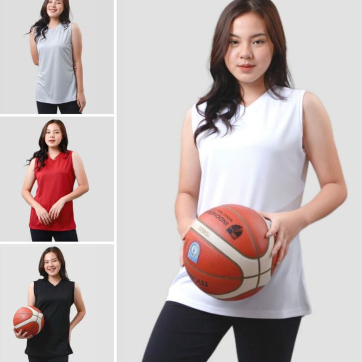 Laris Jersey basket polos cewek baju olahraga wanita polos bahan drifit