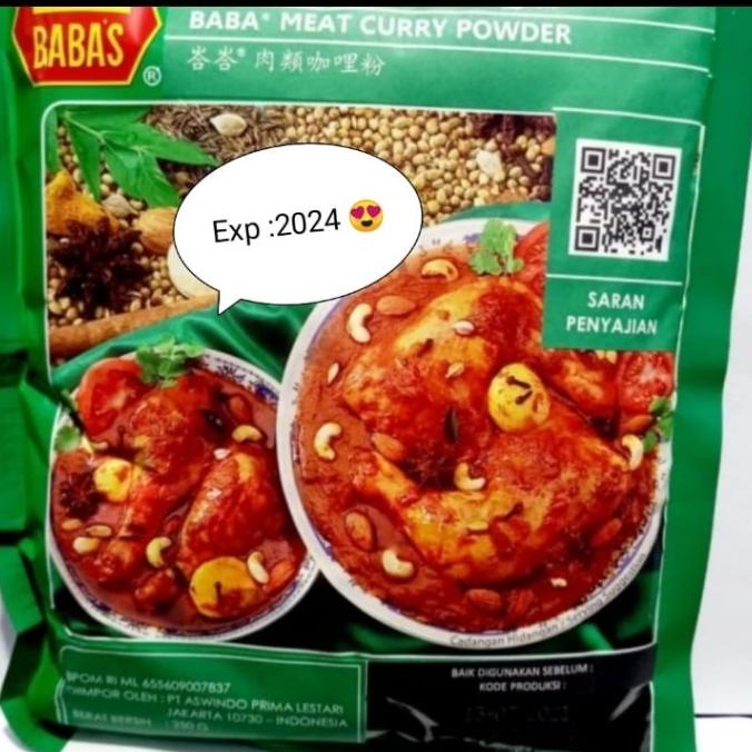 

$$$$] BABAS MEAT CURRY / BUMBU SERBUK KARI DAGING 250 GRAM