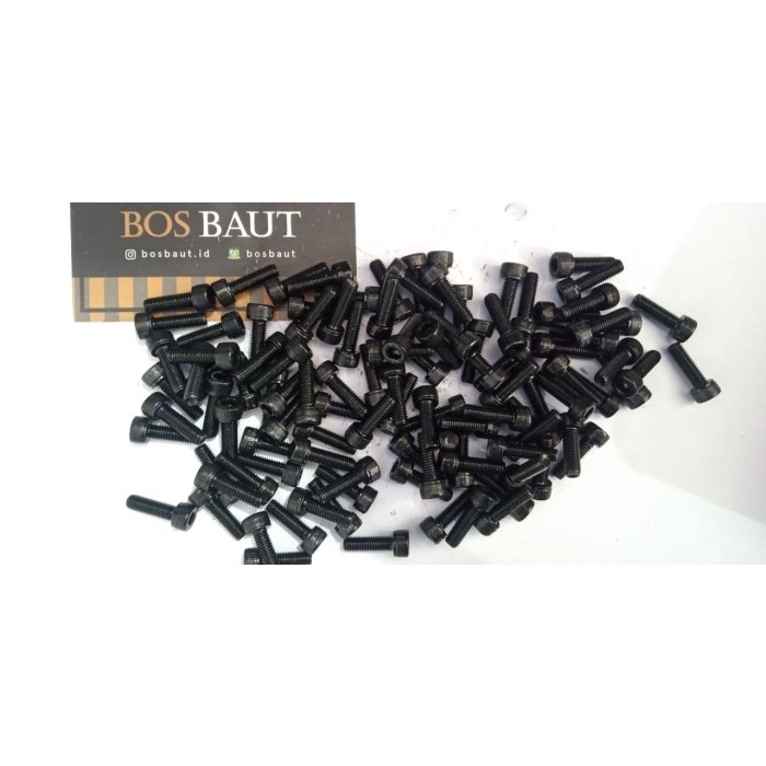 Baut L Socket Baja 12.9 M5 x 16 Hitam