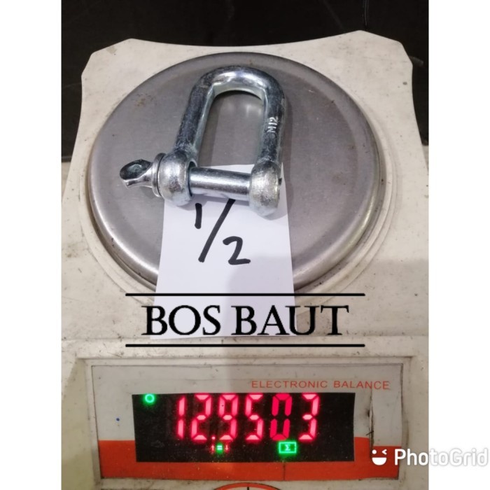 Klem Segel (1/2" - 12mm) / SEGEL D 12 mm / D SHACKLE CLAMP